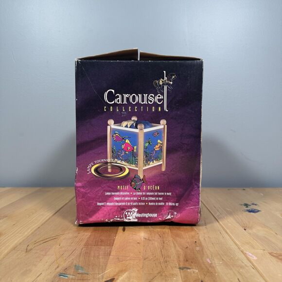 Westinghouse Carousel Collection OCEAN Design Spinning Fish Lamp Vintage 1999 - Picture 2 of 11